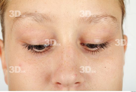 Eye Whole Body Woman Casual Slim Studio photo references