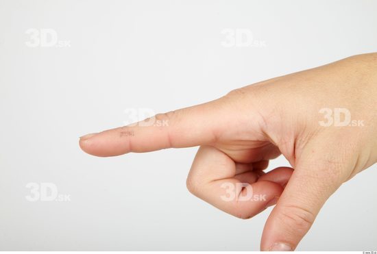 Fingers Whole Body Woman Casual Slim Studio photo references