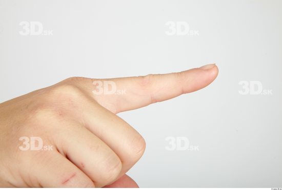 Fingers Whole Body Woman Casual Slim Studio photo references