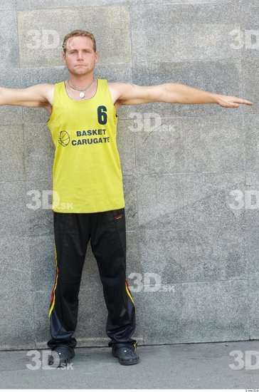 Whole Body Man T poses White Sports Average