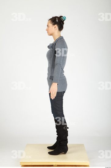 Whole Body Woman Casual Slim Studio photo references