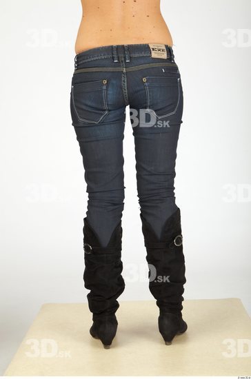 Leg Whole Body Woman Casual Jeans Slim Studio photo references