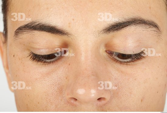 Eye Whole Body Woman Casual Slim Studio photo references