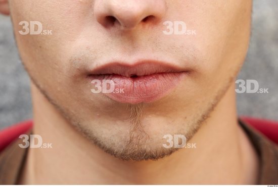 Mouth Man White Average Bearded