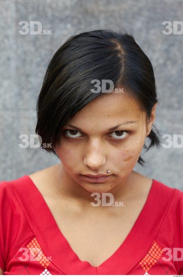 Head Woman Piercing Casual Average Street photo references