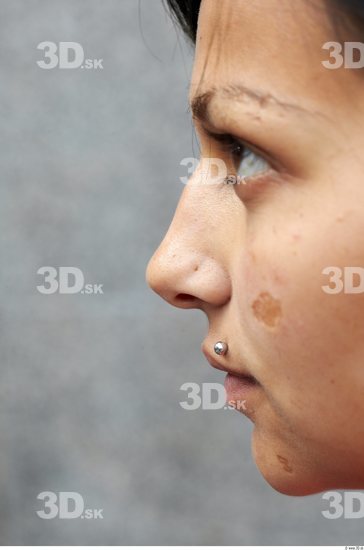 Nose Head Woman Piercing Casual Average Street photo references