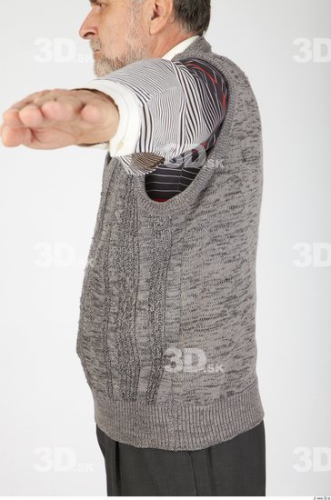 Upper Body Whole Body Man Casual Vest Chubby Studio photo references
