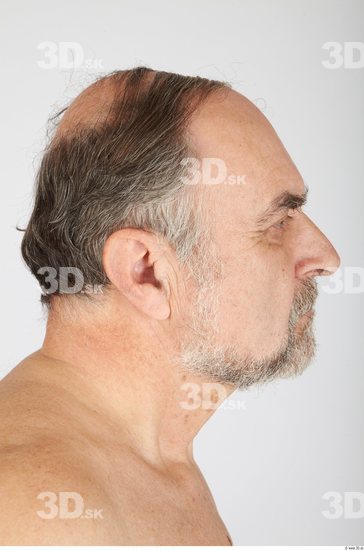 Whole Body Head Man Casual Chubby Bearded Studio photo references