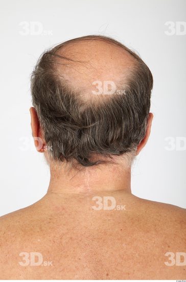 Whole Body Head Man Casual Chubby Bald Studio photo references