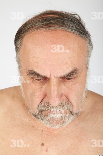 Whole Body Head Man Casual Chubby Bearded Studio photo references