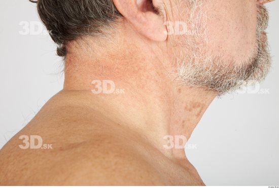 Neck Whole Body Man Nude Casual Chubby Studio photo references