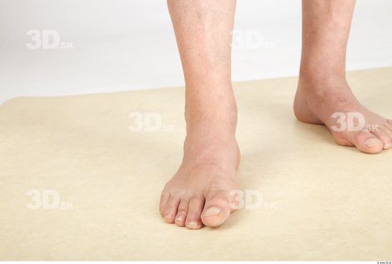 Foot Whole Body Man Nude Casual Chubby Studio photo references