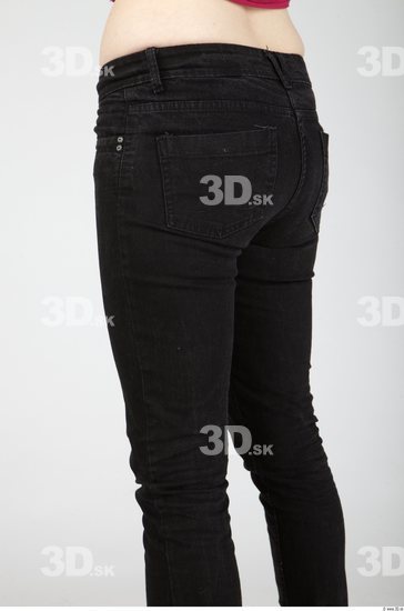 Thigh Whole Body Woman Casual Jeans Slim Studio photo references