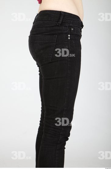 Thigh Whole Body Woman Casual Jeans Slim Studio photo references