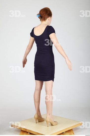 Whole Body Woman Casual Formal Dress Slim Studio photo references