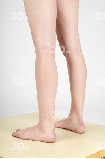 Calf Whole Body Woman Nude Casual Slim Studio photo references