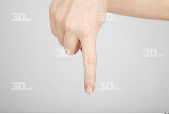 Fingers Whole Body Woman Casual Slim Studio photo references