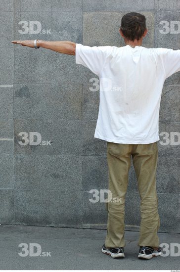 Whole Body Man T poses White Casual Slim