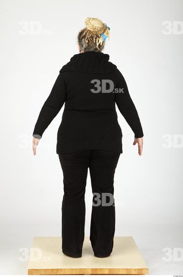 Whole Body Woman Casual Overweight Studio photo references