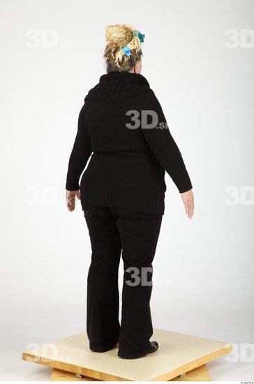 Whole Body Woman Casual Overweight Studio photo references