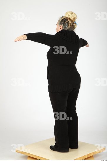 Whole Body Woman T poses Casual Overweight Studio photo references