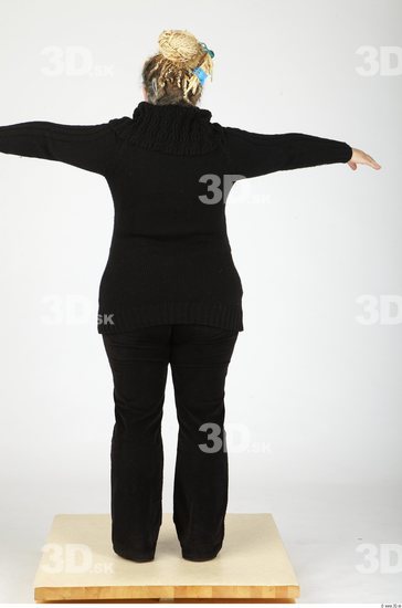 Whole Body Woman T poses Casual Overweight Studio photo references