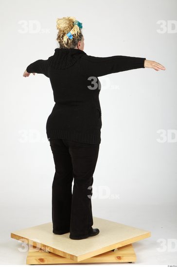 Whole Body Woman T poses Casual Overweight Studio photo references