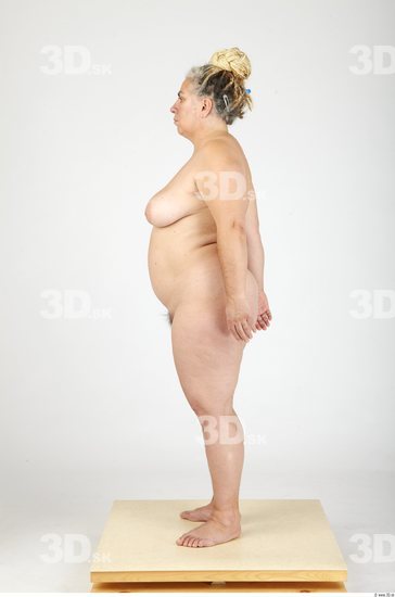 Whole Body Woman Nude Casual Overweight Studio photo references