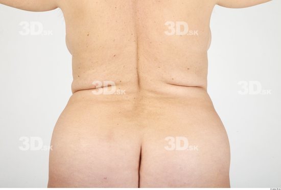 Whole Body Back Woman Nude Casual Overweight Studio photo references