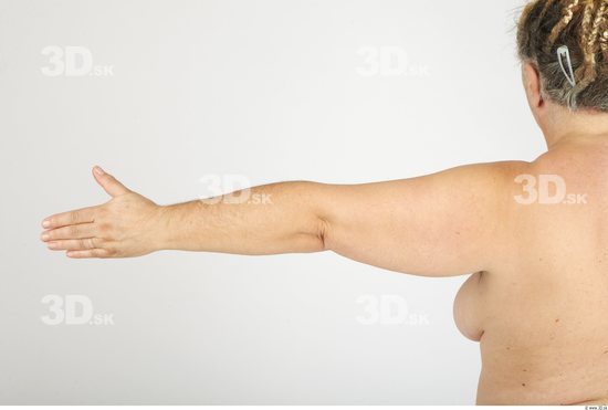 Arm Whole Body Woman Nude Casual Overweight Studio photo references