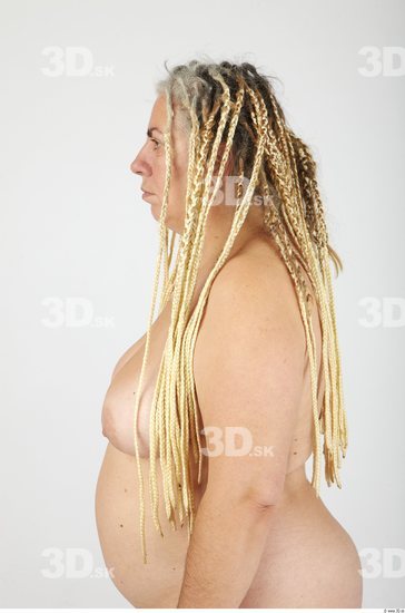 Whole Body Hair Woman Casual Overweight Studio photo references