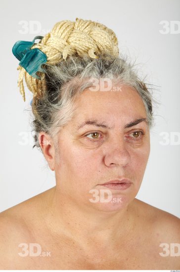 Whole Body Head Woman Casual Overweight Studio photo references