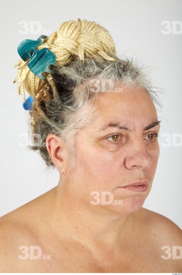 Whole Body Head Woman Casual Overweight Studio photo references