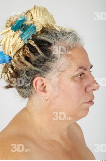 Whole Body Head Woman Casual Overweight Studio photo references