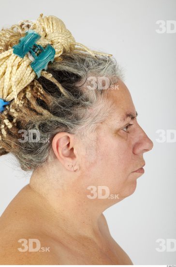 Whole Body Head Woman Casual Overweight Studio photo references