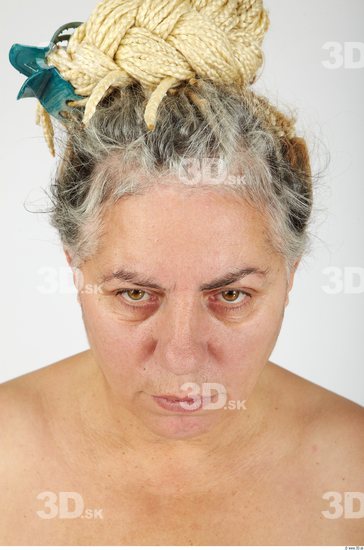 Whole Body Head Woman Casual Overweight Studio photo references