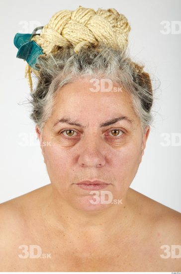 Whole Body Head Woman Casual Overweight Studio photo references