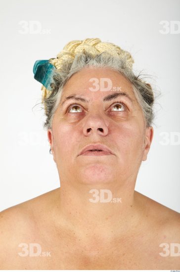 Whole Body Head Woman Casual Overweight Studio photo references