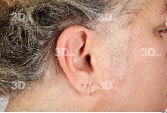 Ear Whole Body Woman Casual Overweight Studio photo references