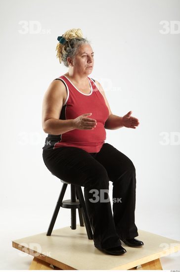 Whole Body Woman Artistic poses White Casual Overweight