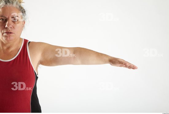 Arm Woman Animation references White Sports Singlet Overweight