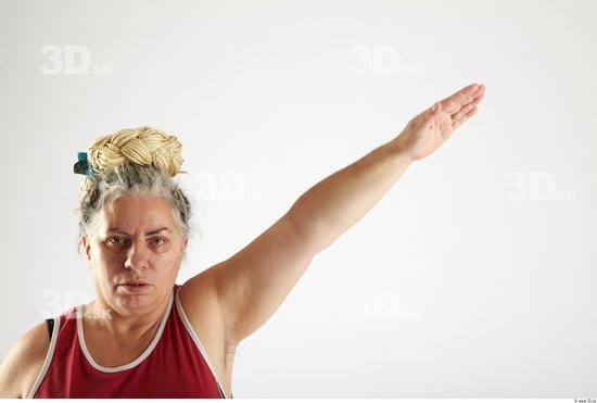 Arm Woman Animation references White Sports Singlet Overweight