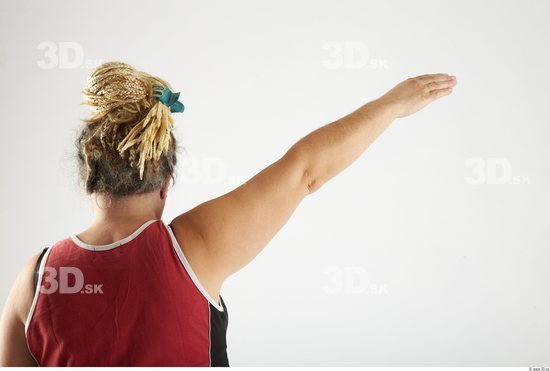 Arm Woman Animation references White Sports Singlet Overweight