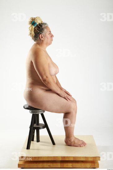 Whole Body Woman Artistic poses White Nude Overweight