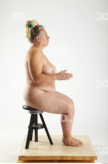 Whole Body Woman Artistic poses White Nude Overweight