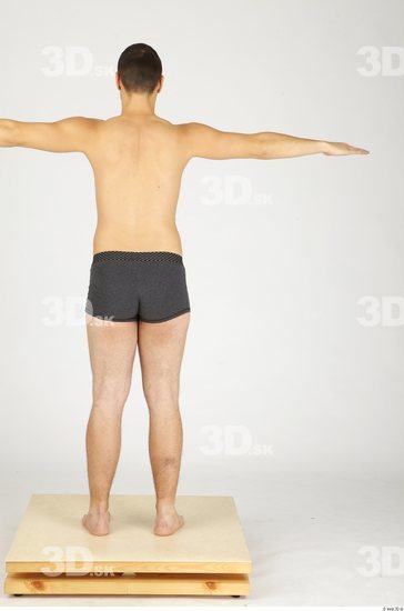 Whole Body Man T poses Casual Underwear Pants Slim Studio photo references