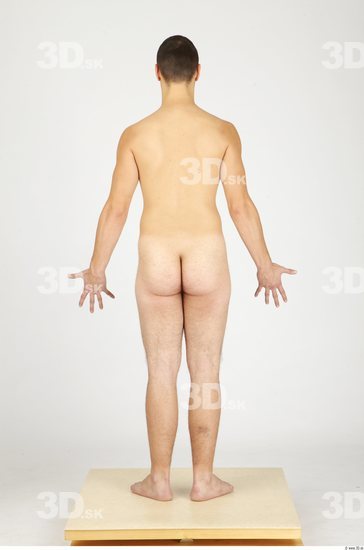 Whole Body Man Nude Casual Slim Studio photo references