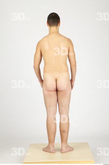 Whole Body Man Nude Casual Slim Studio photo references