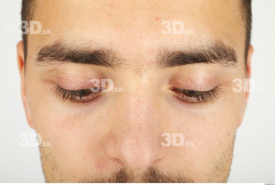 Eye Whole Body Man Casual Slim Studio photo references