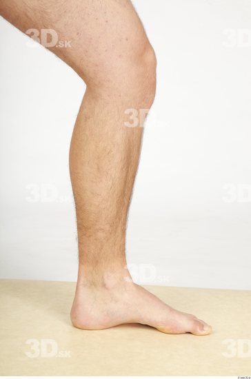 Calf Whole Body Man Nude Casual Slim Studio photo references